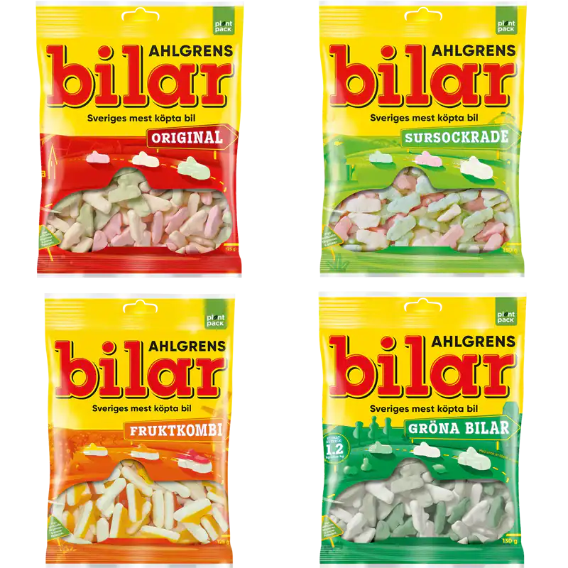 Ahlgrens bilar olika sorter