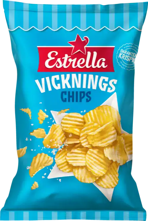 Estrella Vickningschips är veganska